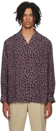 WACKO MARIA Purple Leopard Shirt