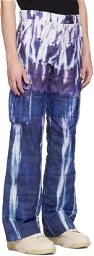 AMIRI Purple Tie-Dye Cargo Pants