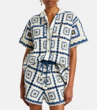 Alémais Dolly crochet cotton shirt
