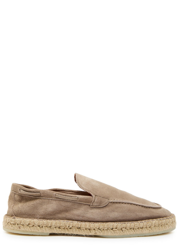 Photo: Aurélien Beachside Suede Espadrille Loafers Grey