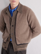 Oliver Spencer - Britten Ribbed Merino Wool Cardigan - Brown