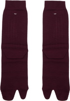 Maison Margiela Burgundy Tabi Socks