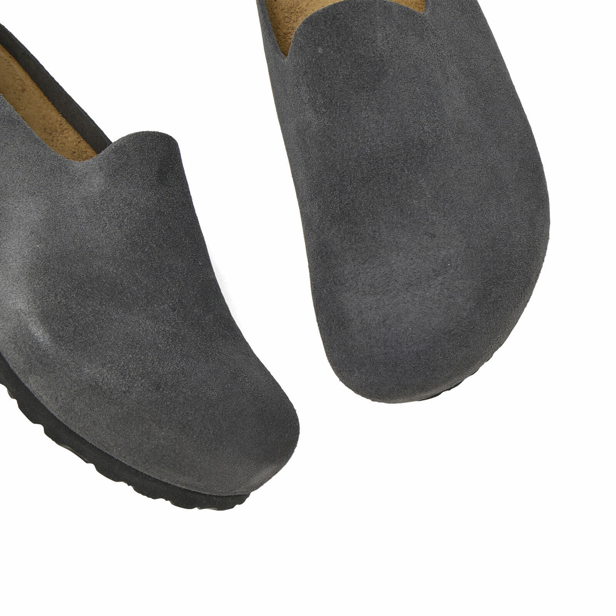 Birkenstock Men's Amsterdam Wrapped in Charcoal Suede