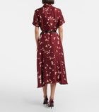 Altuzarra Printed belted silk shirt dress