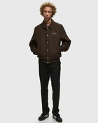 Les Deux Les Deux Varsity Houndstooth Wool Jacket Brown/Grey - Mens - Bomber Jackets