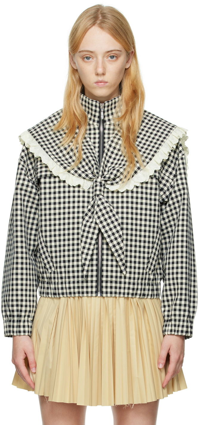Shushu/Tong White & Black Sailor Collar Jacket Shushu/Tong