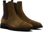 TOM FORD Brown Suede Light Sole Chelsea Boots