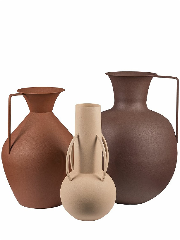 Photo: POLSPOTTEN - Set Of 3 Roman Brown Vases