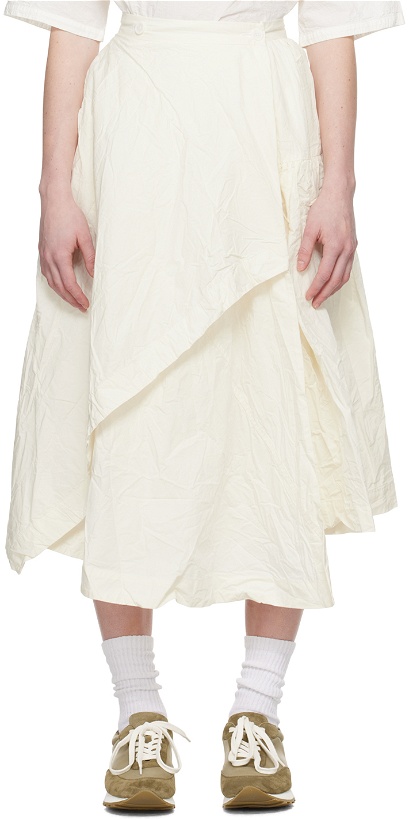 Photo: CASEY CASEY White Javeline Midi Skirt
