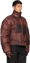 A. A. Spectrum Red Down Dyedecore Jacket