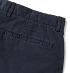 Theory - Zaine Cotton-Blend Shorts - Blue