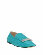 Sergio Rossi Sr1 Womens Loafers Turquoise