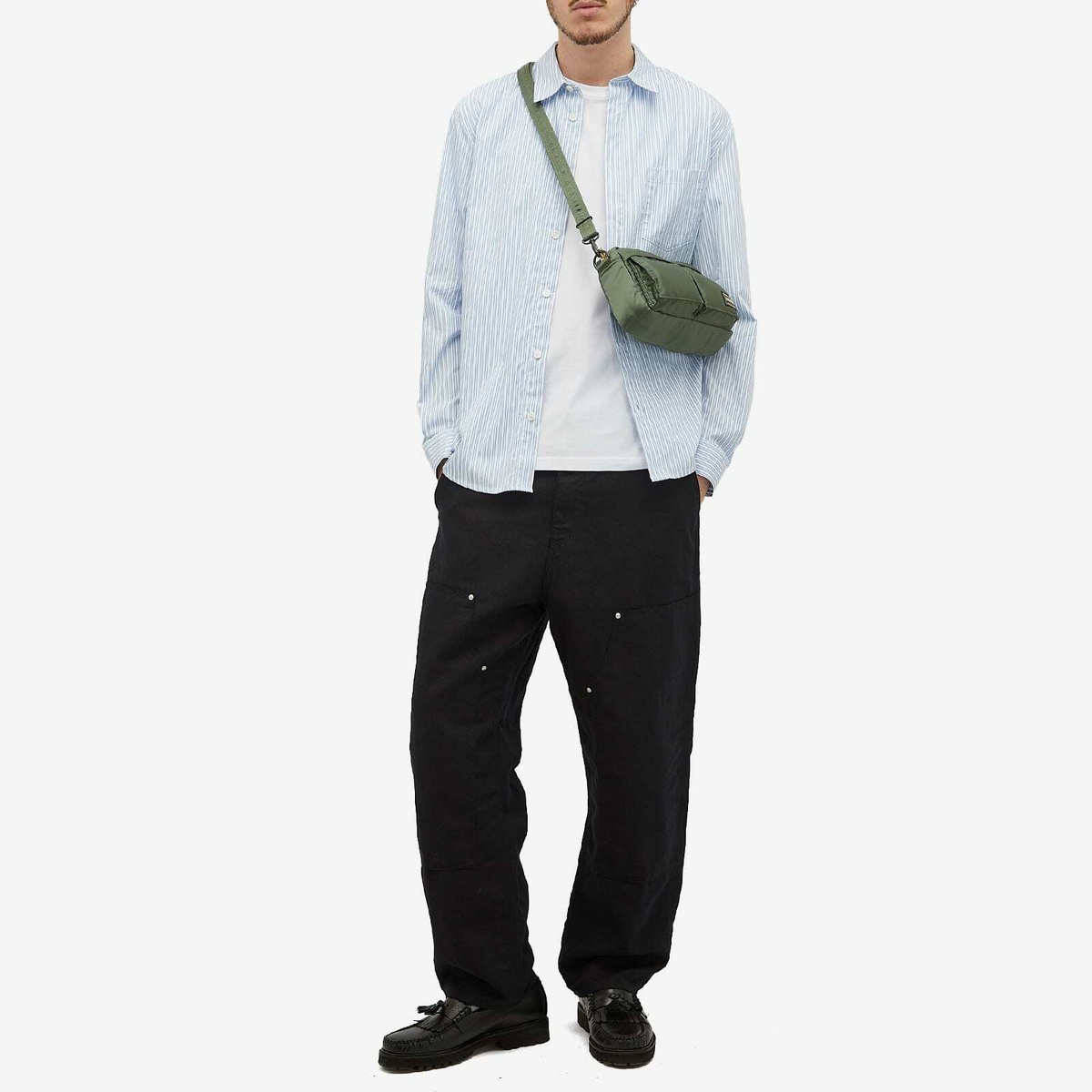 Porter-Yoshida & Co. Tanker Shoulder Bag in Sage Green 