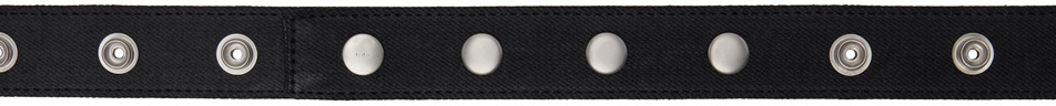 Rick Owens DRKSHDW Black Porterville Snaps Belt