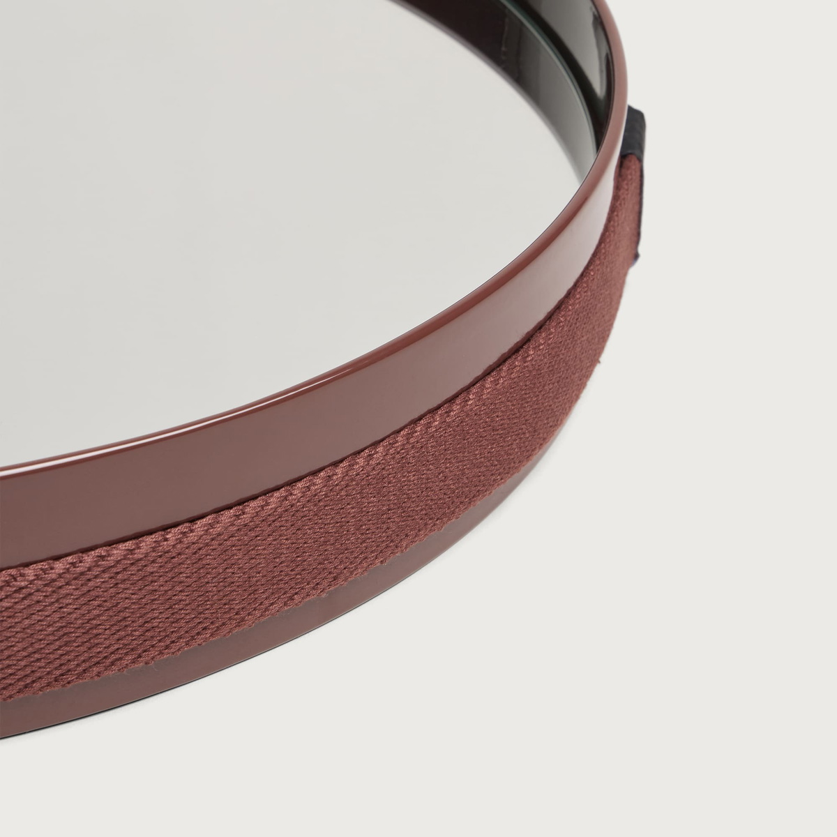 HAY Strap Mirror No 2 - 50cm in Dark Brown