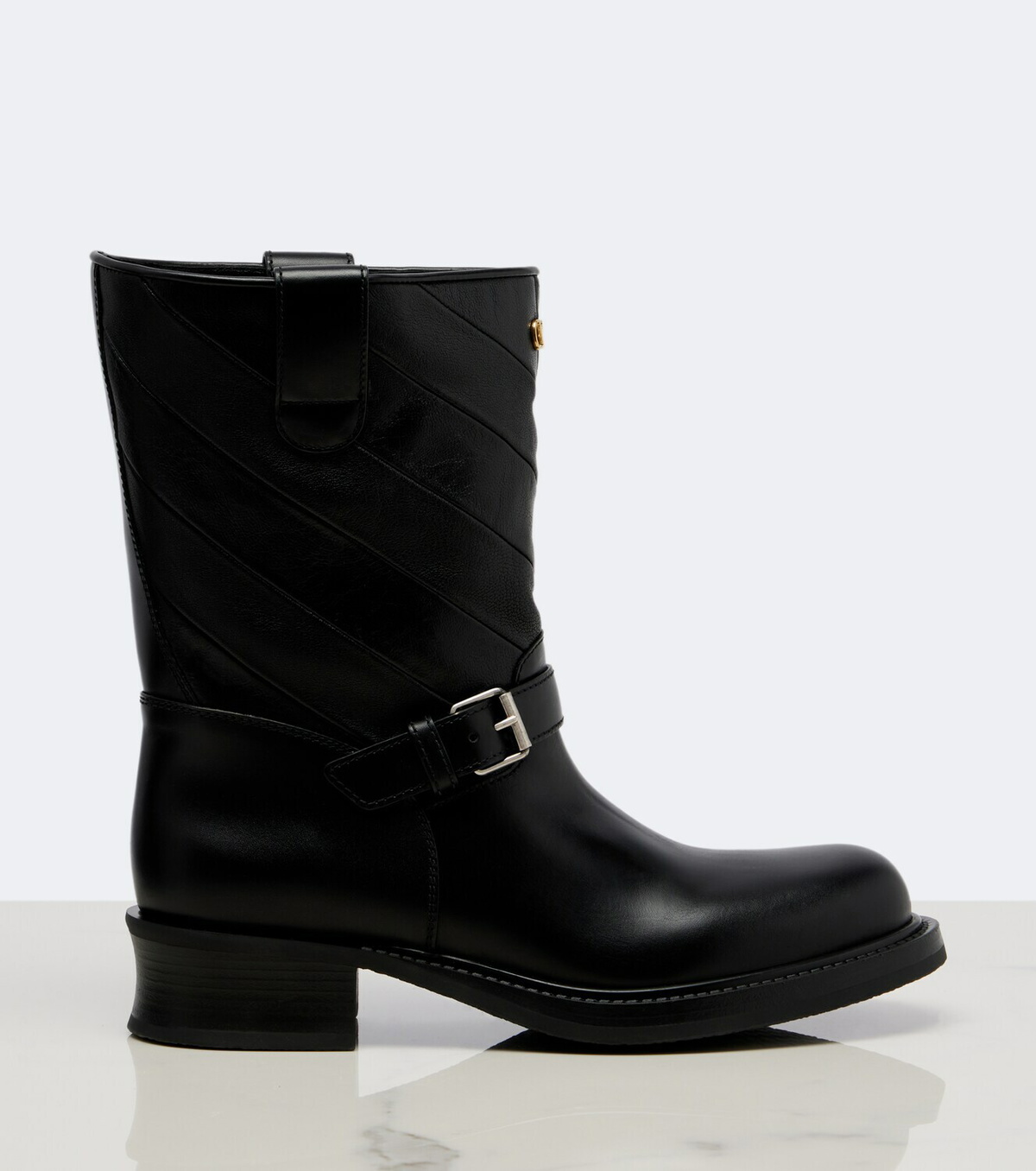 Valentino Garavani VLogo leather biker boots
