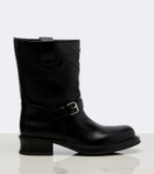 Valentino Garavani VLogo leather biker boots