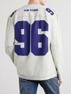 Acne Studios - Exfold Printed Cotton-Jersey T-Shirt - Neutrals