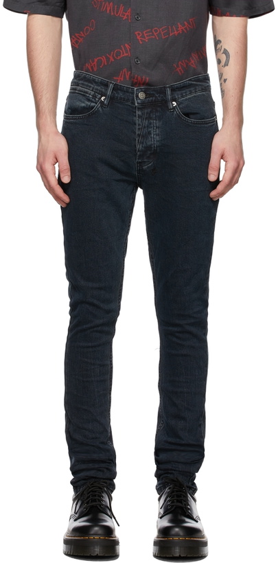 Photo: Ksubi Navy Van Winkle Shadow Re-Dye Jeans