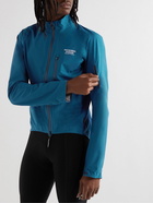 Pas Normal Studios - Essential Shield Logo-Print Nylon Cycling Jacket - Blue