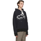 Greg Lauren Black Paul and Shark Edition Drip Shark Hoodie