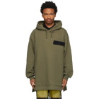 Dries Van Noten Khaki Velcro Patch Hoodie