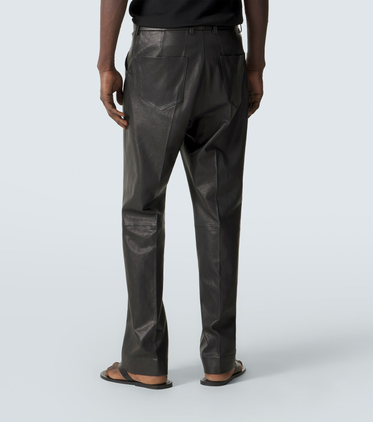 Auralee Leather straight pants Auralee