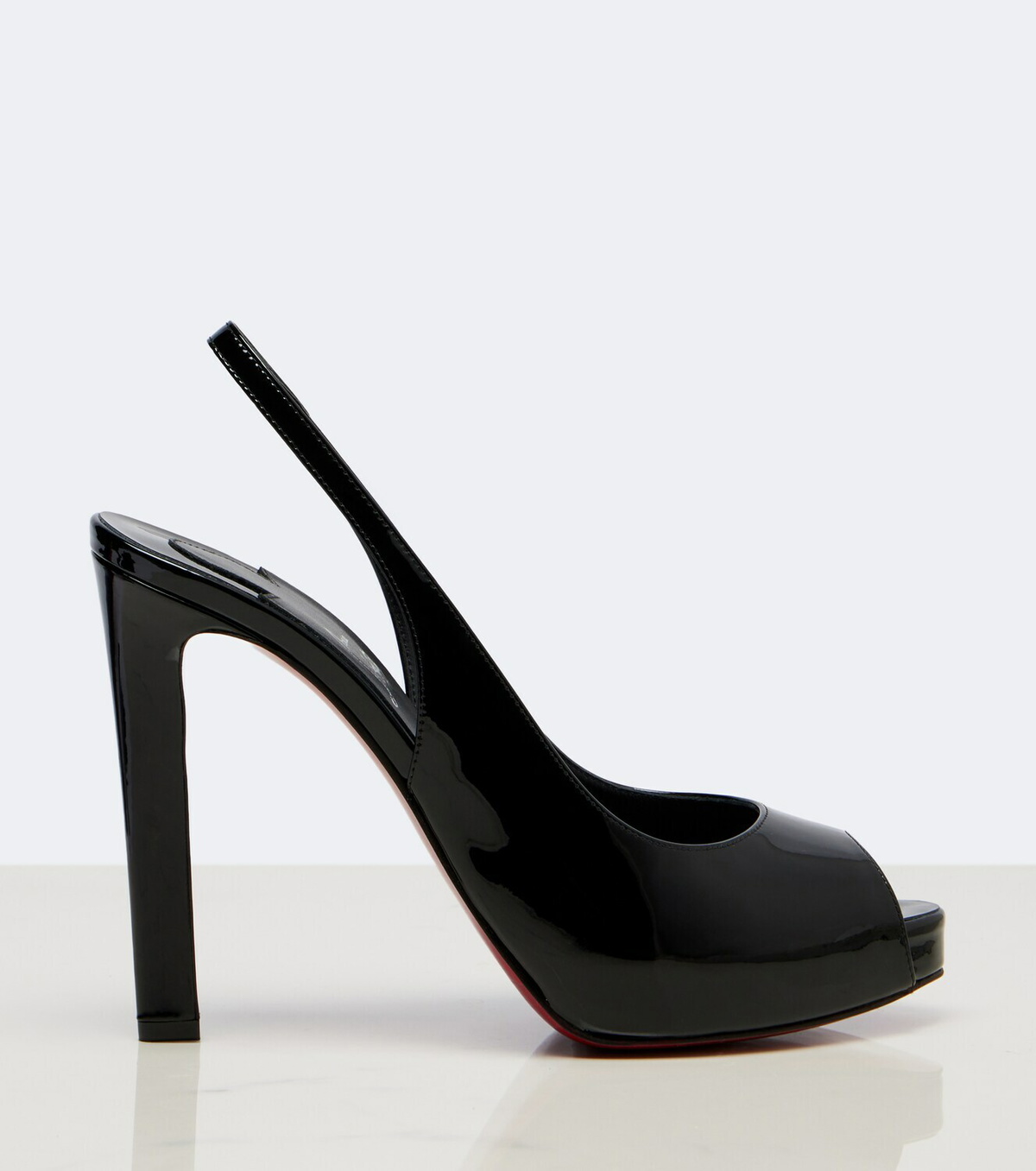 Christian Louboutin Lady Fanny patent leather slingback pumps