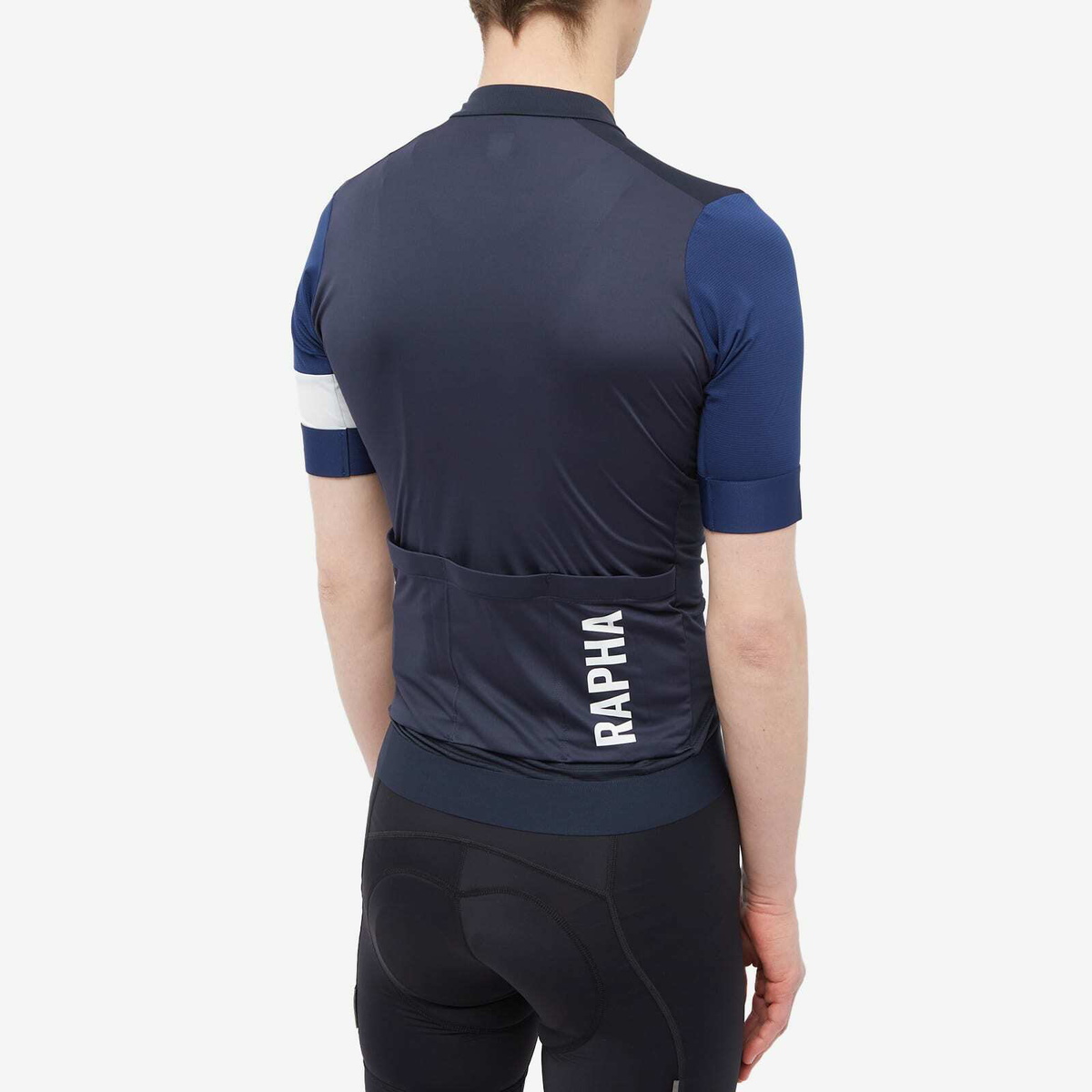 Rapha Men's Pro Team Training Jersey in Dark Navy/Navy/White Rapha