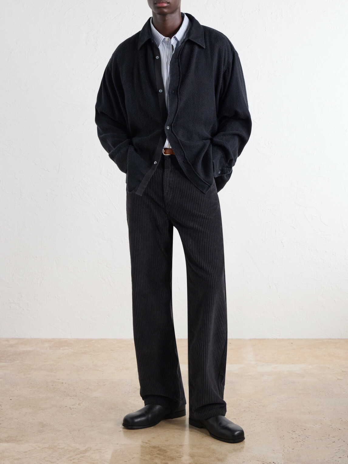 mfpen - Garden Brushed Lyocell Overshirt - Black