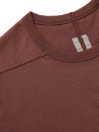 RICK OWENS - Level Cotton-Jersey T-Shirt - Burgundy