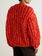 Séfr - Sol Oversized Cable-Knit Wool Sweater - Orange