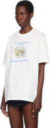 Pushbutton White 'Crying Girl' T-shirt