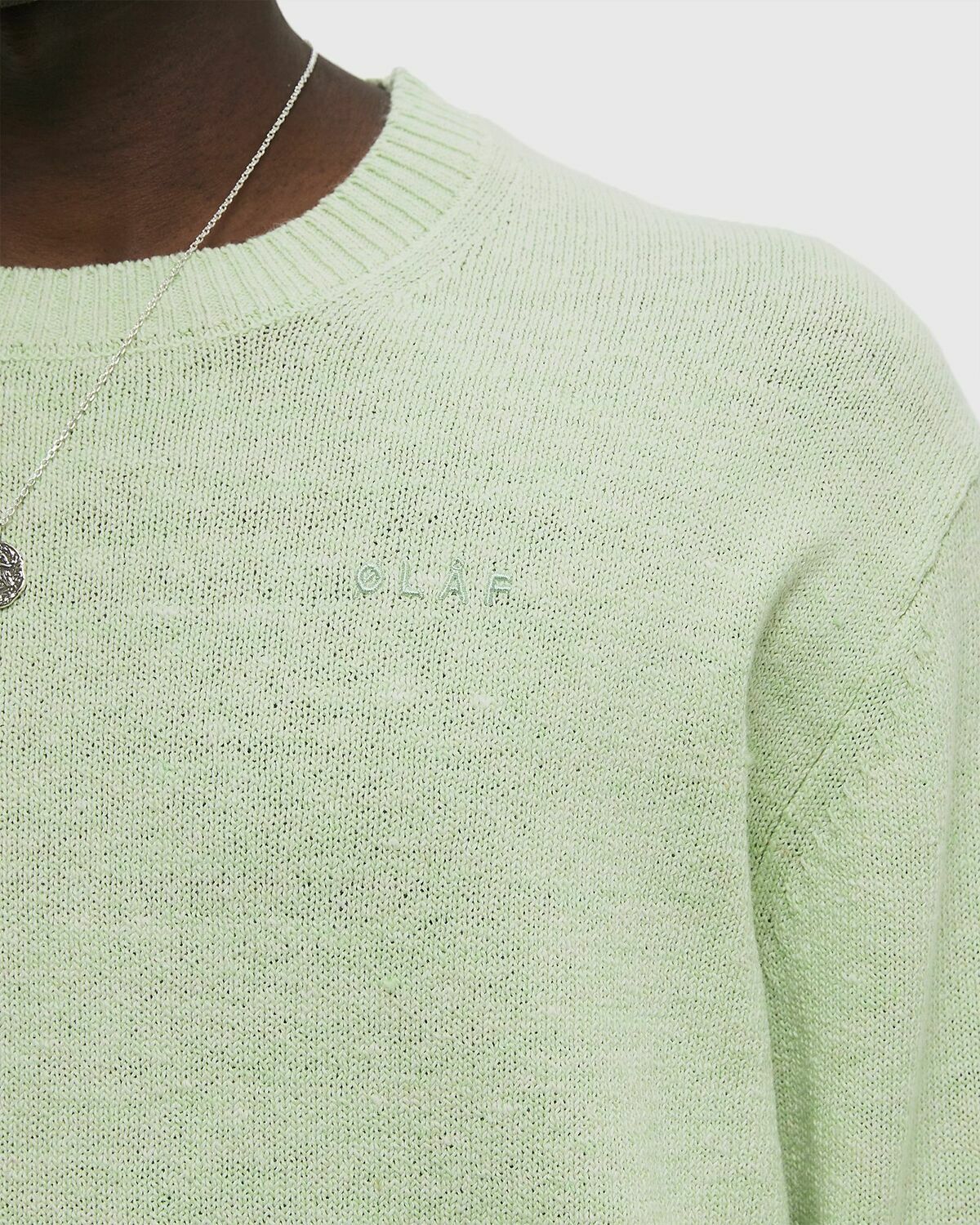 ØLÅF ESSENTIAL KNIT Green Mens Pullover