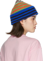 Opening Ceremony Multicolor Mohair Patchwork Stripe Beanie