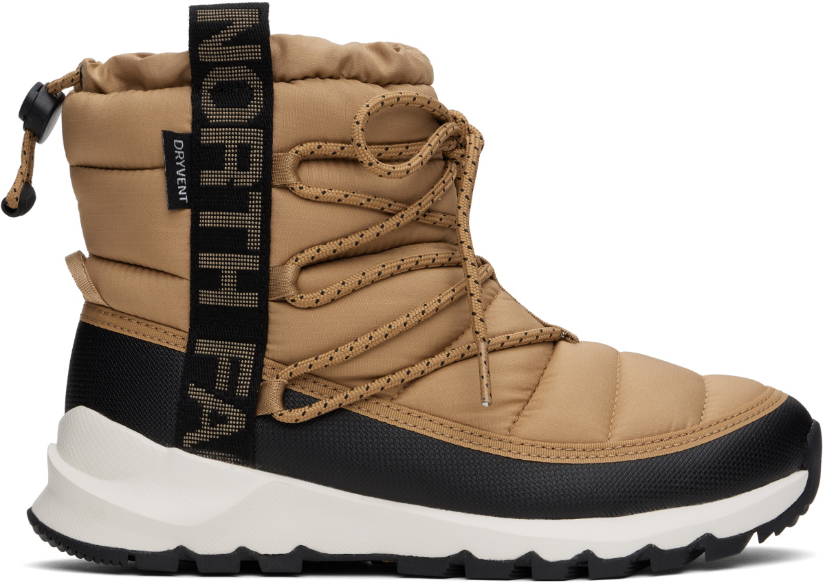 The North Face Brown ThermoBall Lace Up Waterproof Boots The 