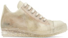 Rick Owens Beige Transparent Sneakers