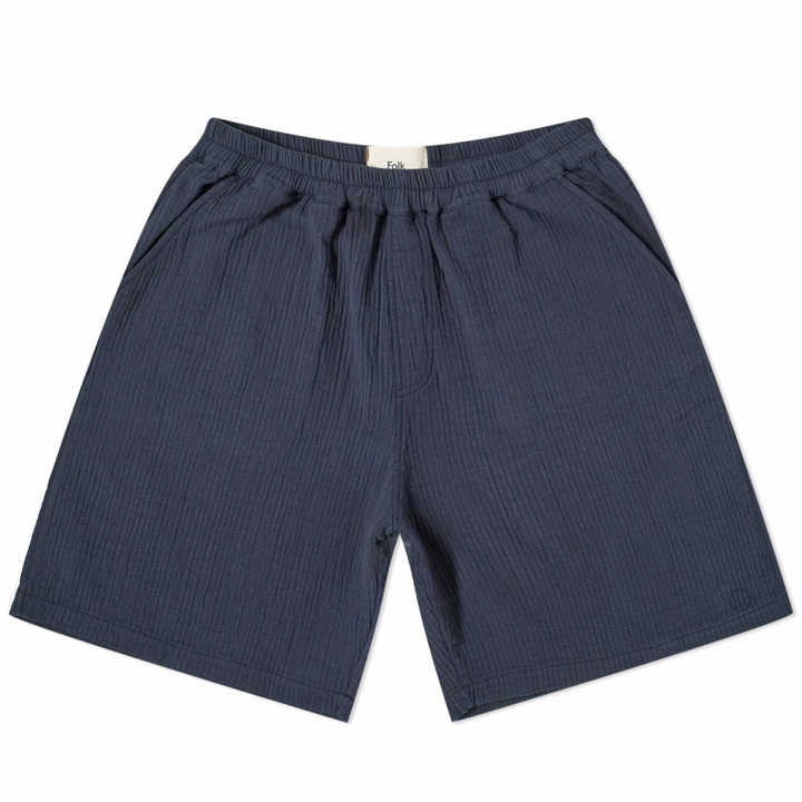 Photo: Folk Men's Relaxed Shorts in Navy