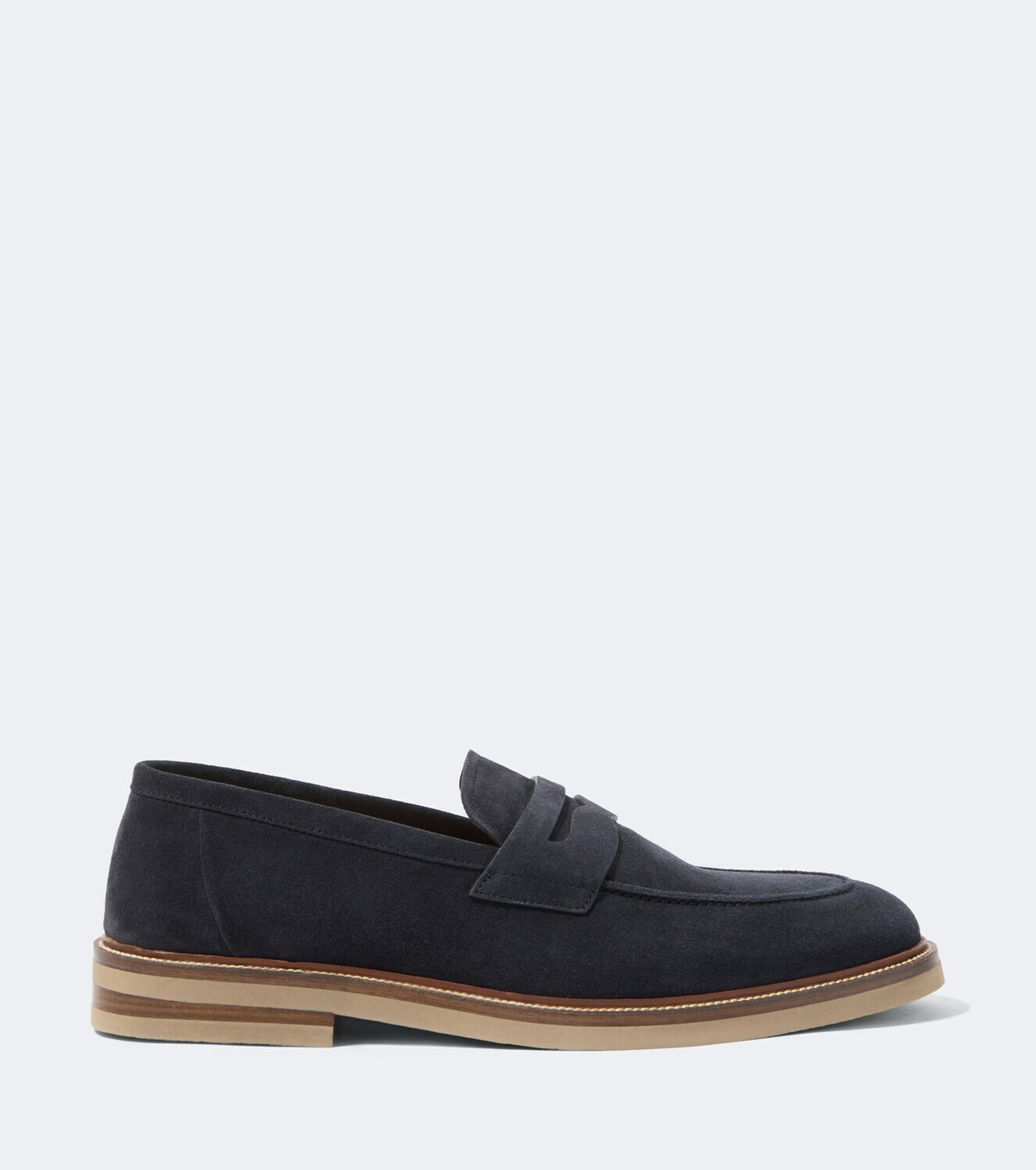 Brunello Cucinelli Suede penny loafers
