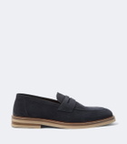 Brunello Cucinelli Suede penny loafers