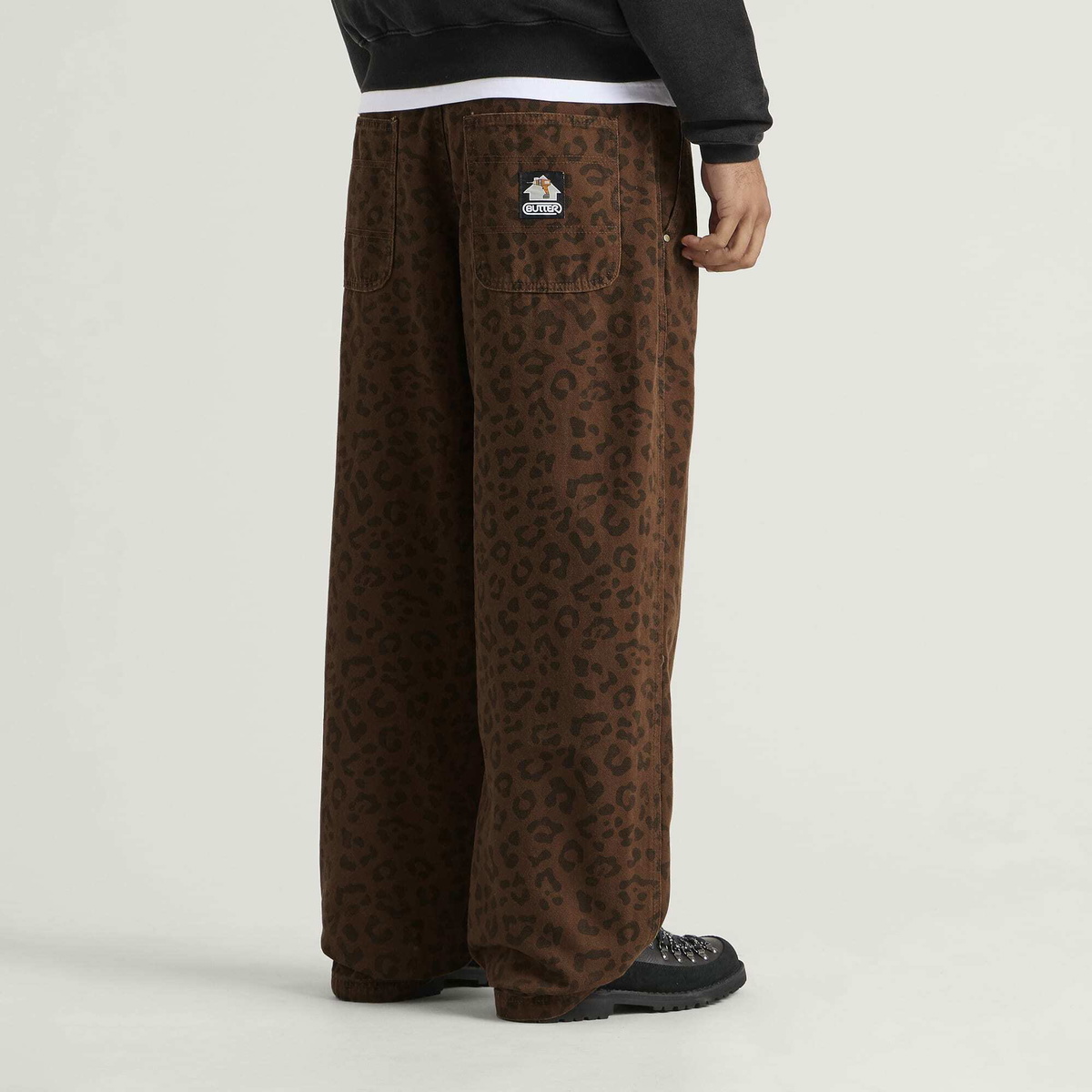 Butter Goods Men's Work Pants in Leopard