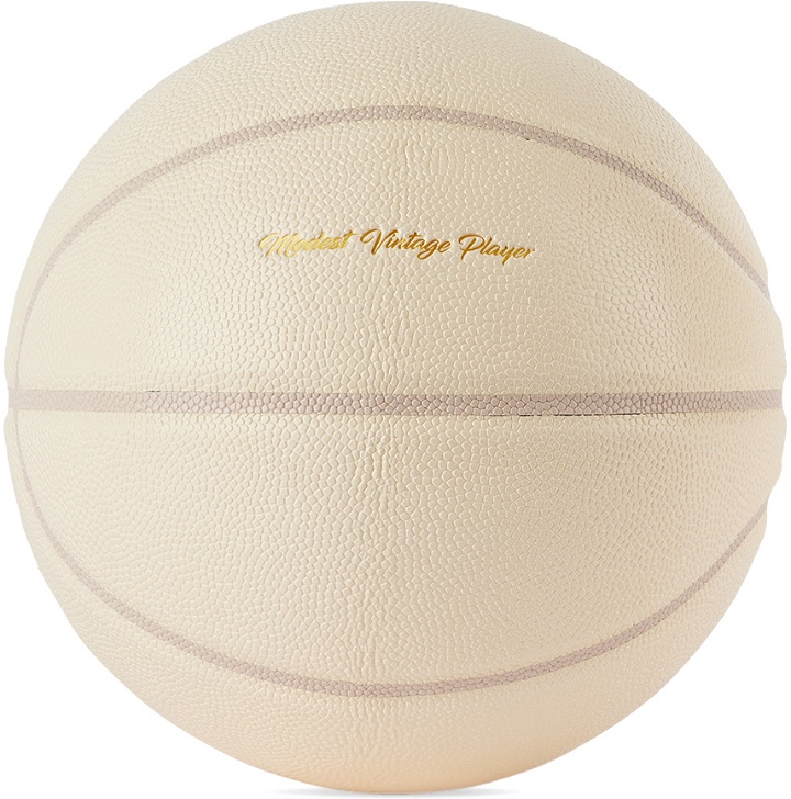 Photo: Modest Vintage Player SSENSE Exclusive Beige Leather Basketball