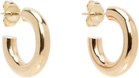 Laura Lombardi Gold Mini Curve Earrings