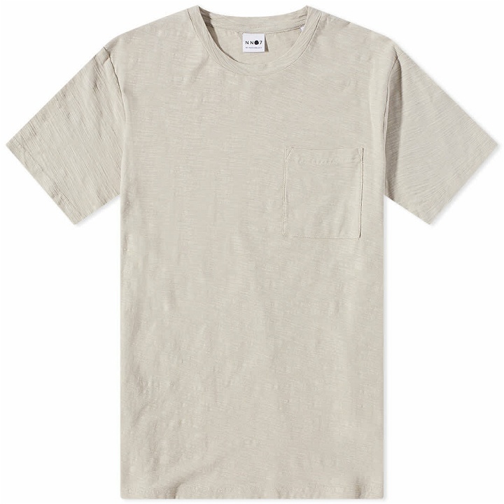 Photo: NN07 Men's Aspen Pocket T-Shirt in Light Grey Melange