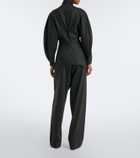 Khaite August wool and cashmere wide-leg pants