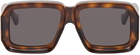 Loewe Tortoiseshell Paula's Ibiza Big Square Sunglasses