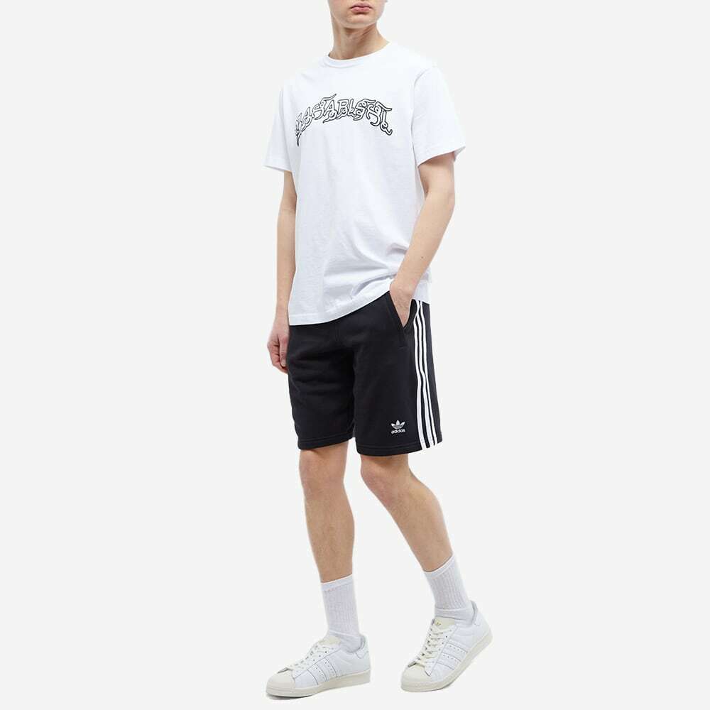 Adidas Men's 3 Stripe Shorts in Black