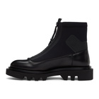 Givenchy Black Neoprene Combat Boots