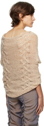 Rui Beige Tube Top Sweater