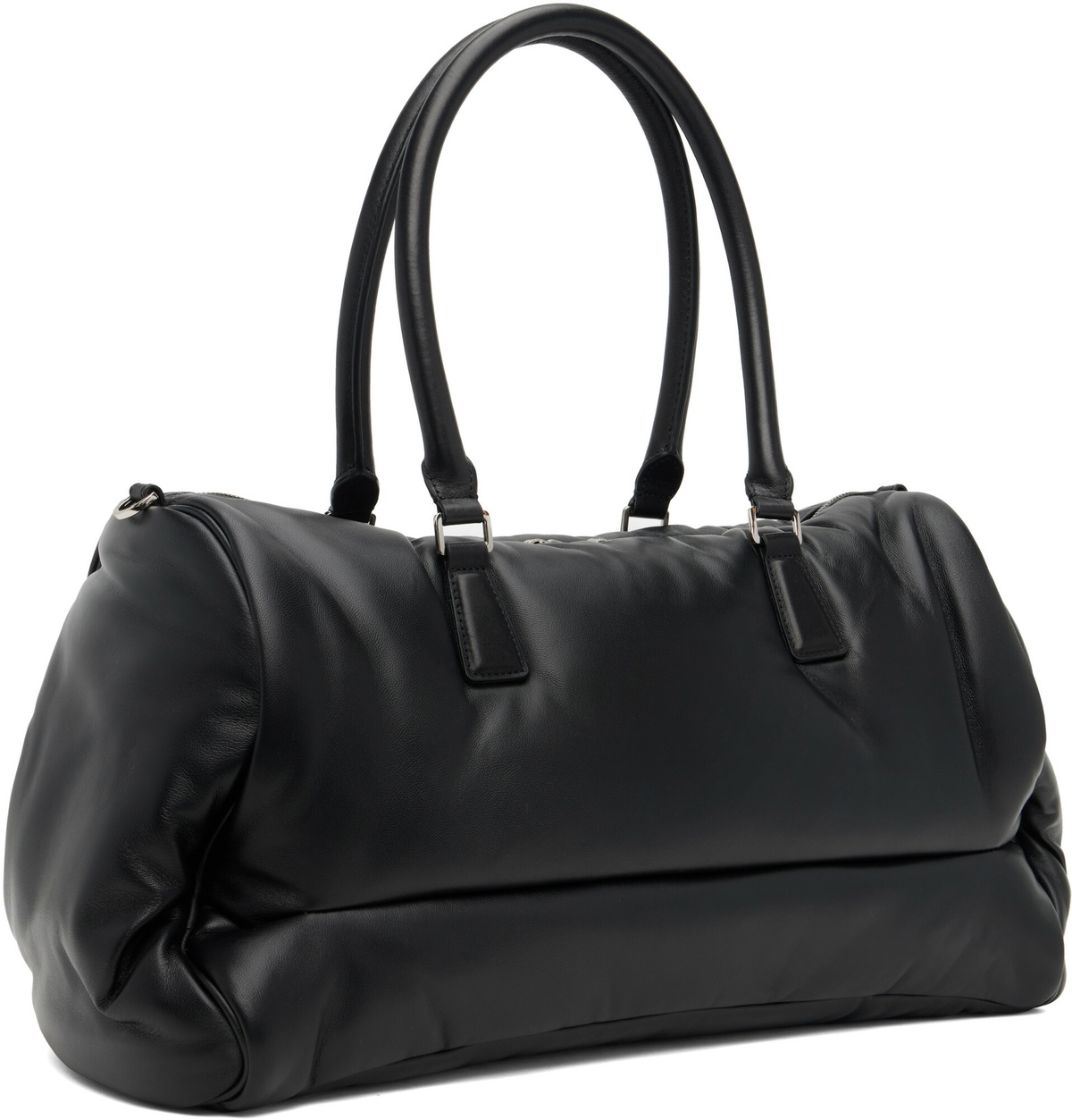 Maison MIHARA YASUHIRO Black 'Pucker' Duffle Bag